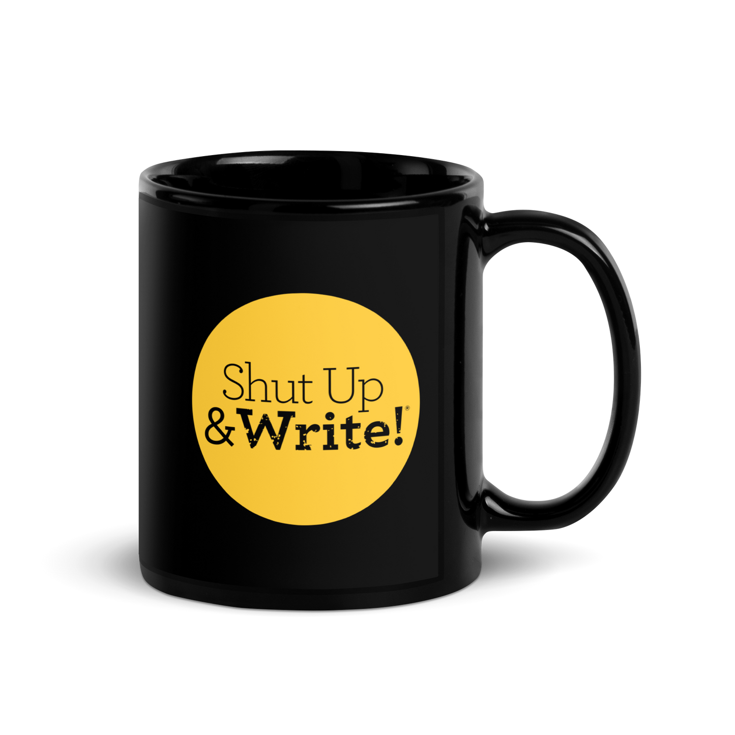 SUAW Black Glossy Mug