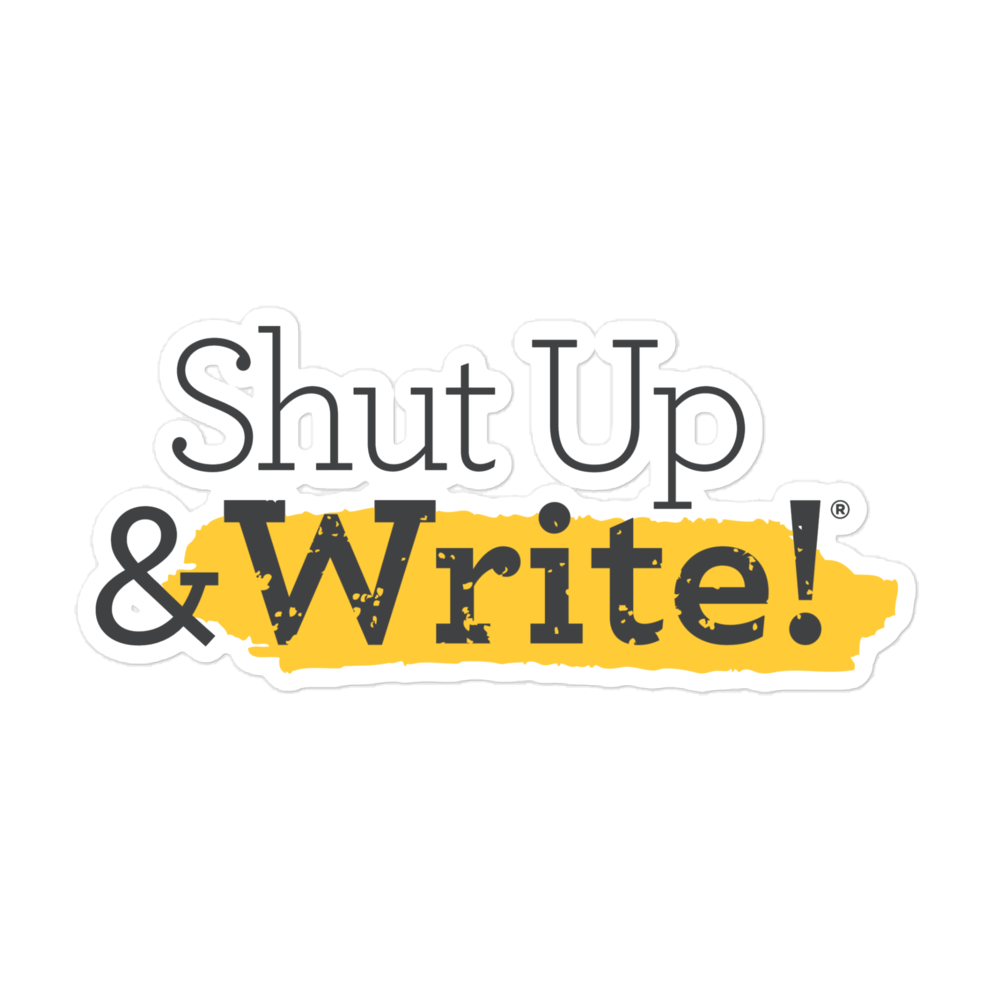 Shut Up & Write! Logo Sticker