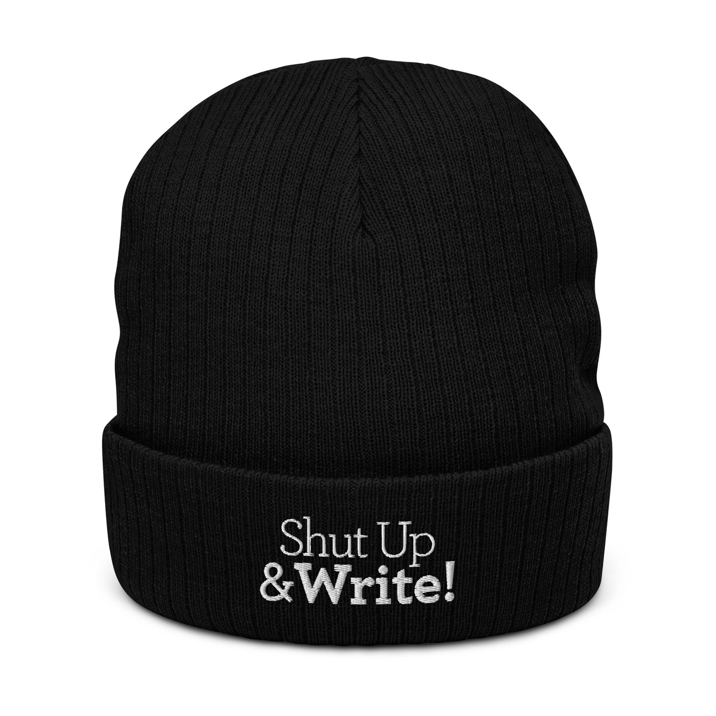 Ribbed knit beanie