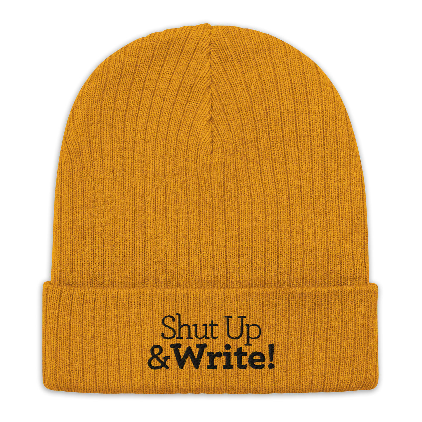 Ribbed knit beanie