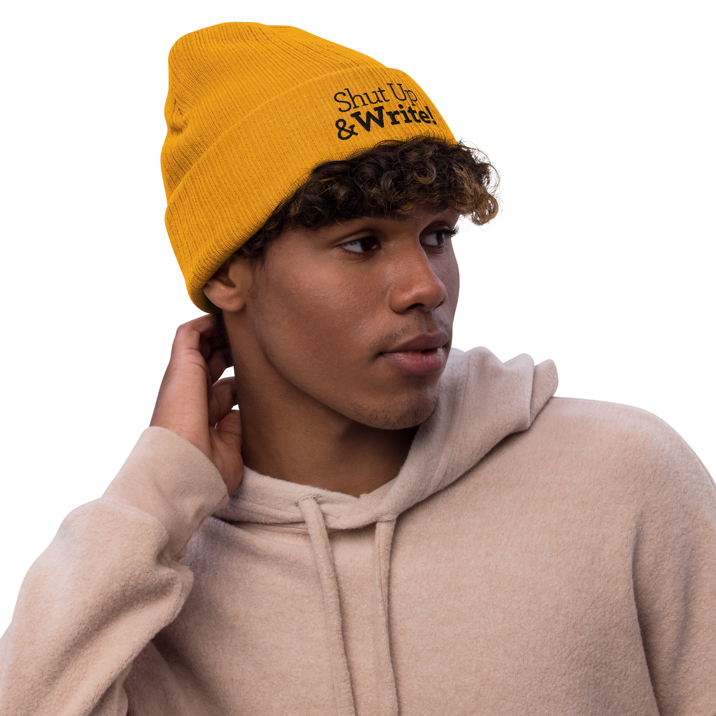 Ribbed knit beanie