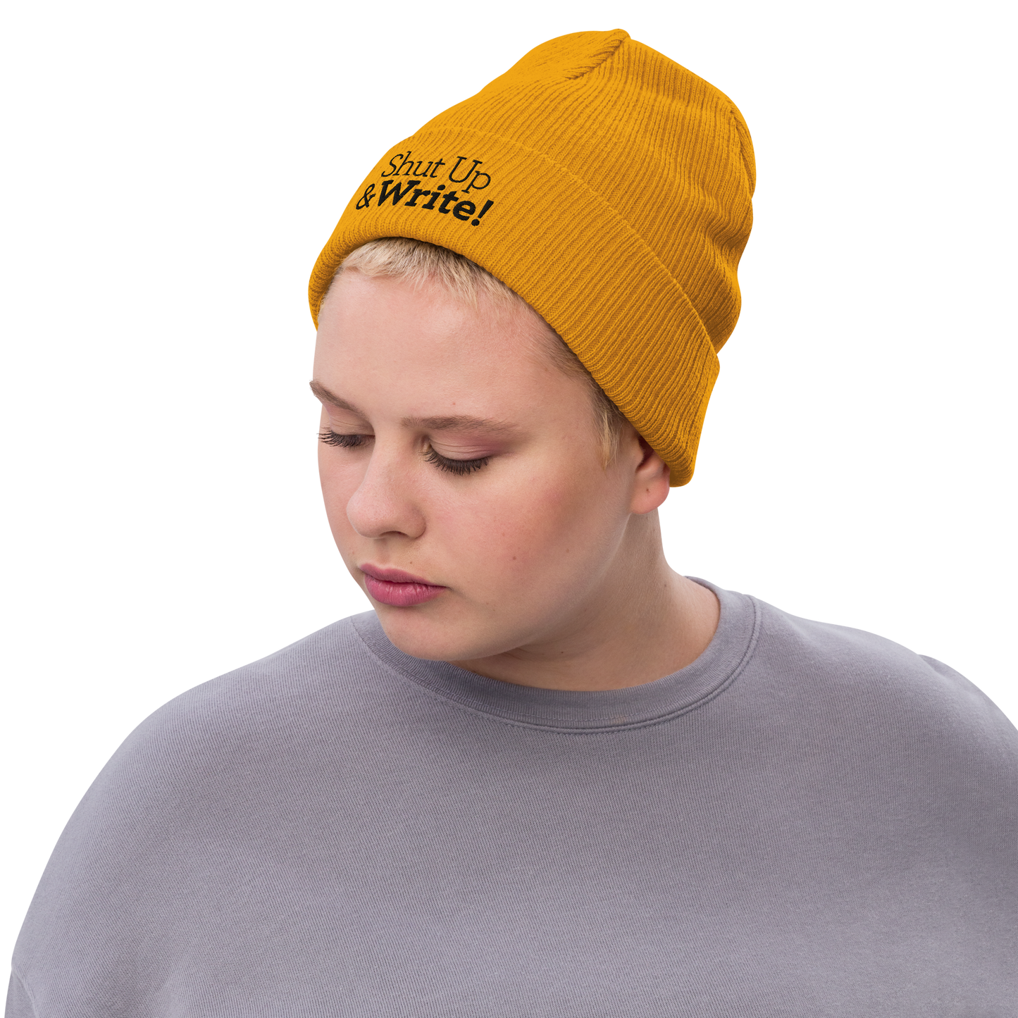 Ribbed knit beanie