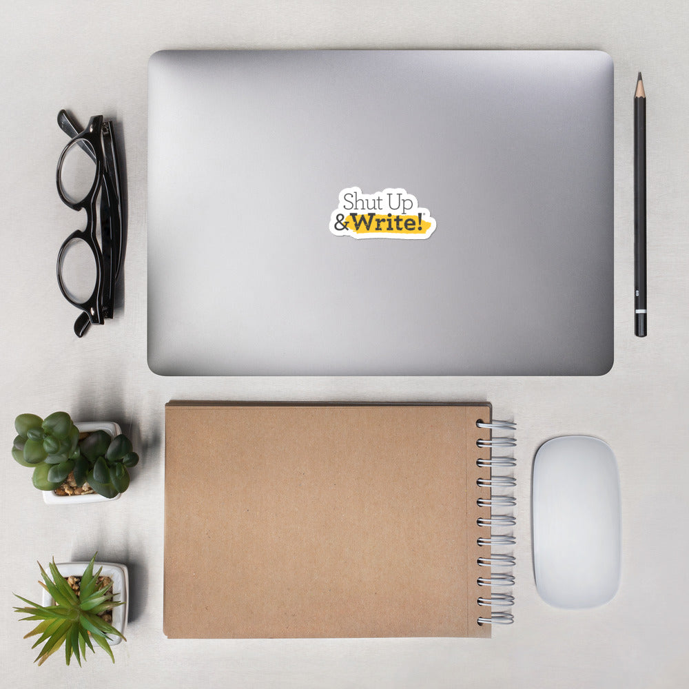Shut Up & Write! Logo Sticker