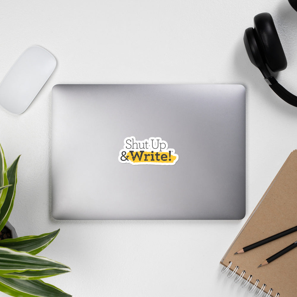 Shut Up & Write! Logo Sticker