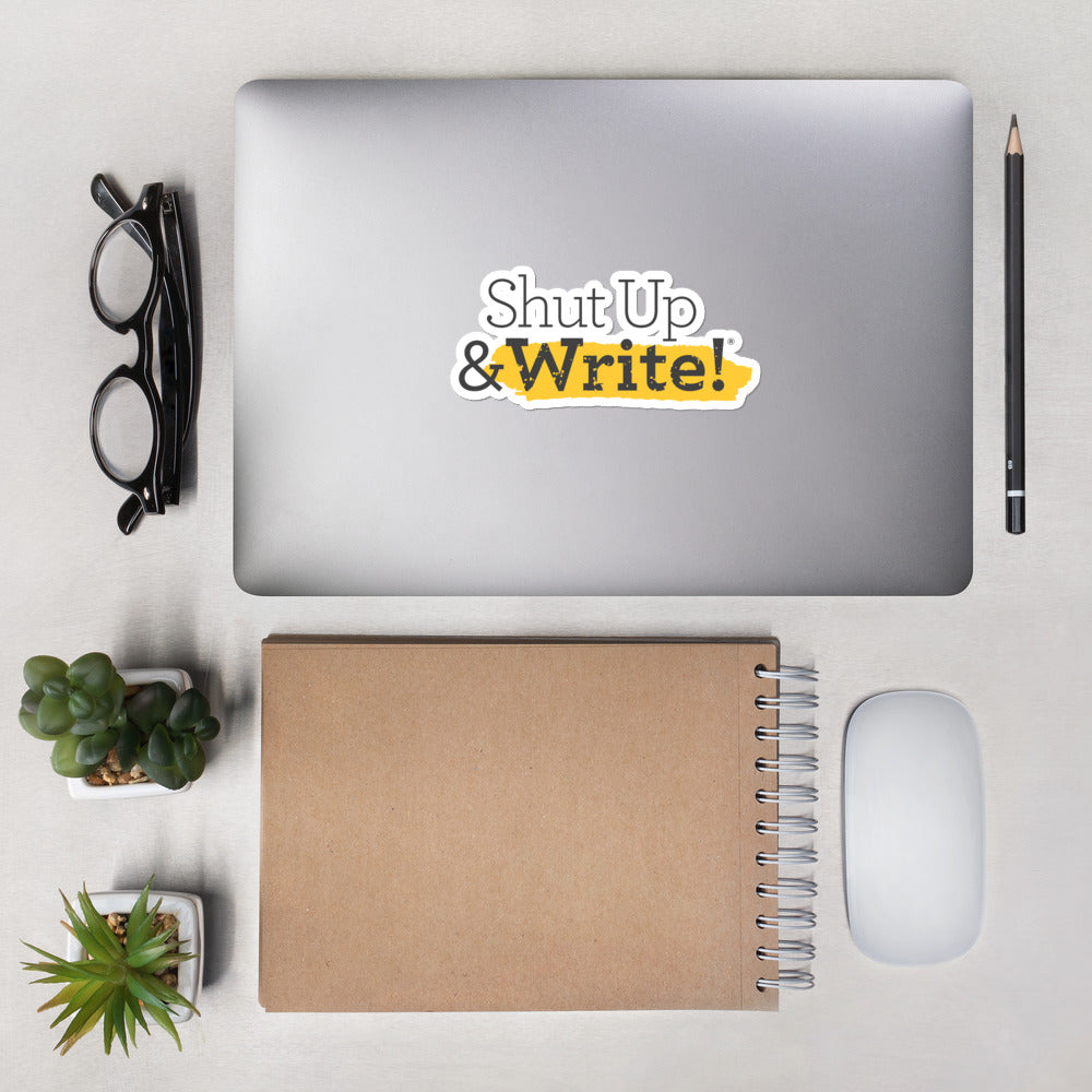 Shut Up & Write! Logo Sticker