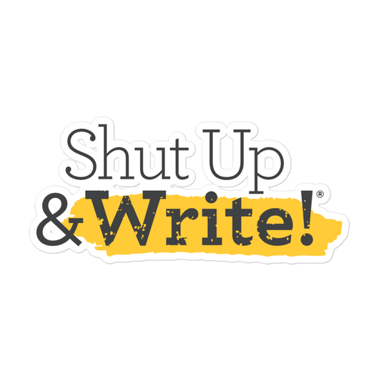 Shut Up & Write! Logo Sticker